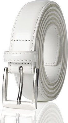 KAEZRI Men White Texas Leatherite Belt