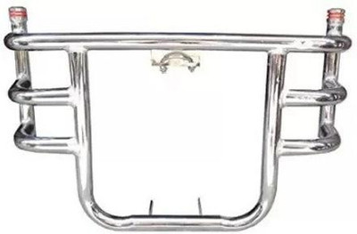 WHEETOYKART Chrome 3 Bend Metal Bar-Rod Front Airfly Leg Guard for Royal Enfield Classic 350 Bike Crash Guard(Royal Enfield)