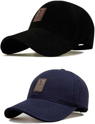 mystify Solid Sports/Regular Cap Cap(Pack of 2)