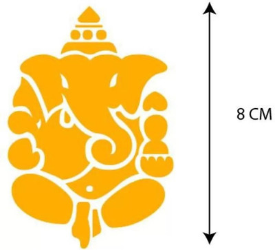 AVSARACHNA Sticker & Decal for Car & Bike(Yellow)