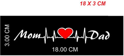 AVSARACHNA Sticker & Decal for Car & Bike(White, Red)