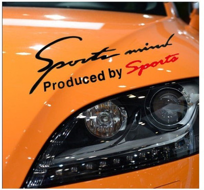 SARVAVIDYA Sticker & Decal for Car(Black, Red)