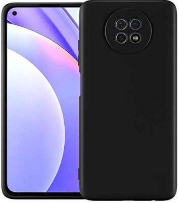 S-Gripline Back Cover for Redmi Note 9T, Premium TPU 3D Plain Candy Case(Black, Pack of: 1)