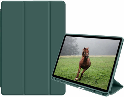 AGEIS Flip Cover for Realme Pad 10.4 inch (Stylus Holder)(Green, Shock Proof, Pack of: 1)