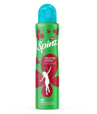 Spinz Deo Pristine Green 200ml Body Spray  -  For Men & Women(200 ml)