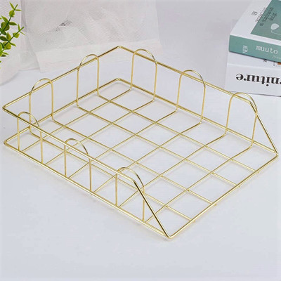 oddpod 1 Compartments Metal Stationery Tray(Gold)