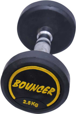 Sports Era 2.5Kg X 1Pcs Premium Quality Rubber Bouncer Dumbbell Fixed Weight Dumbbell(2.5 kg)