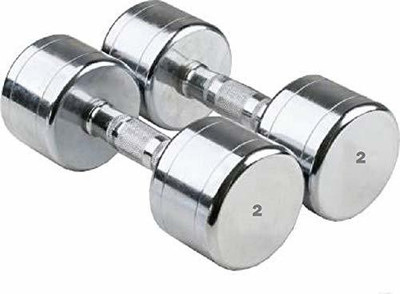 gymfreak Pair of 2KG Steel Dumbbells(2X2KG) Fixed Weight Dumbbell(4 kg)
