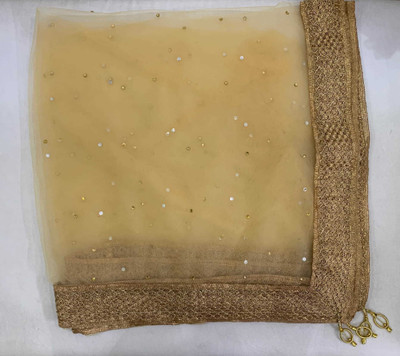 KHUSHA CREATIONS Net Embellished Women Dupatta
