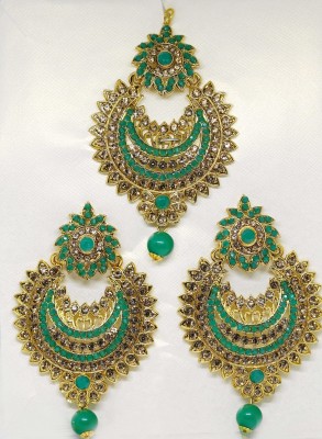 SHIKSHA Alloy Gold-plated Green Jewellery Set(Pack of 1)