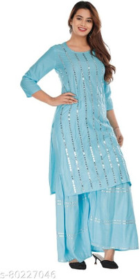 NeeModa Women Kurta and Sharara Set