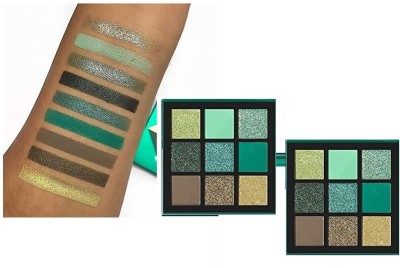 tanvi27 New Ultra Pigmented Emerald Obsessions 9 Color Eyeshadow Palette 18 g(MULTI COLOR)