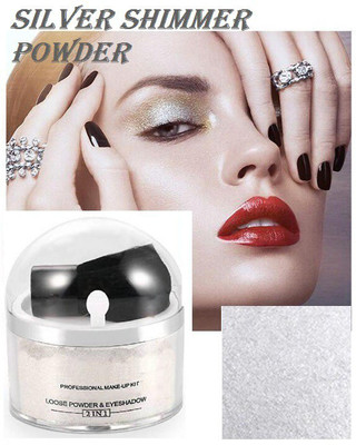 YAWI Face & Body Best Shimmer Finish Silver Highlighter Powder Highlighter(SILVER)