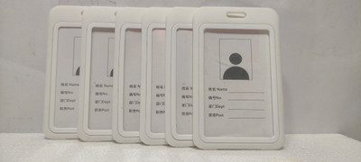 AbhaPrint Plastic ID Badge Holder(Pack of 5)