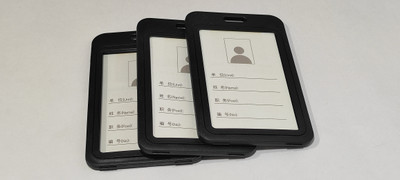 AbhaPrint Plastic ID Badge Holder(Pack of 5)