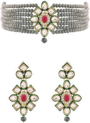 CATALYST Brass Copper Grey Jewellery Set(Pack of 1)