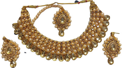 FARID ENTERPRISES Alloy Gold-plated Gold, Bronze Jewellery Set(Pack of 1)