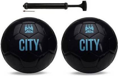 nandee traders CITY BLACK FOOTBALL COMBO WITH AIR PUMP Football Kit