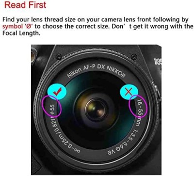 MILLETS Lens Cap Cover for AF-P DX NIKKOR 18-55mm f/3.5-5.6G VR Lens for Nikon D7200  Lens Cap(Black, 58 mm)