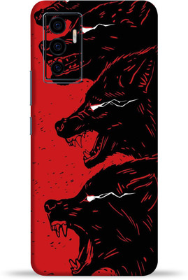 OggyBaba Vivo V23e 5G Mobile Skin(Red Wolf Multicolor Skin With Ultra Matte Finish)
