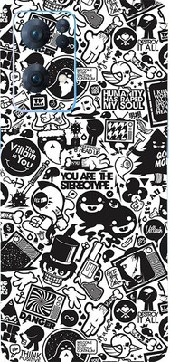 Mclaxa Doodle Art Mobile Back Skin, Doodle Art, OPPO RENO 7PRO Mobile Skin(Doodle Art Skin With Super Matte Finish)