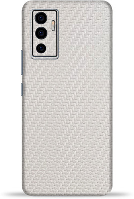 OggyBaba Vivo V23e 5G Mobile Skin(White Carbon Fiber Skin With Ultra Matte Finish)