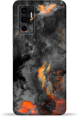 OggyBaba Vivo V23e 5G Mobile Skin(Black Clouds Multicolor Skin With Ultra Matte Finish)