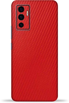 OggyBaba Vivo V23e 5G Mobile Skin(Red Carbon Fiber Skin With Ultra Matte Finish)