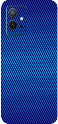 TJ CREATION Vivo Y75 5G, vivo y75 5g Mobile Skin(Ultra Super Blue Carbon Fiber Skin With High Mattte Finish.)