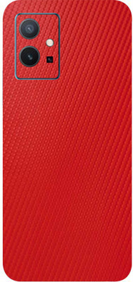 BugguSkin Vivo Y75 5G, vivo y75 5g Mobile Skin(Ultra Super Red Carbon Fiber Skin With High Mattte Finish.)