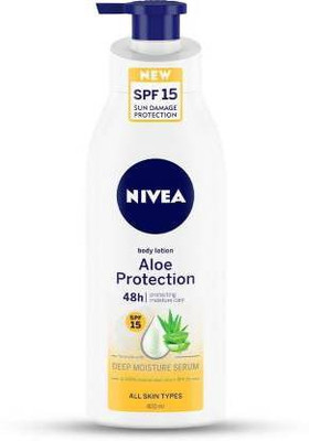 NIVEA ALOE PROTECTION NATURAL ALOE VERA BODY LOTION 400 ML X 1