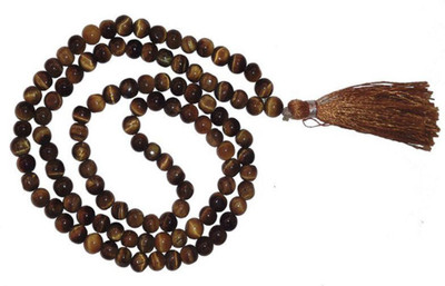 ByCue Tiger Eye Mala Stone Necklace