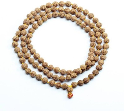 SHIVOHAM Premium Quality Jal Doob Rudraksha Mala (6.5-7mm) 108+1 Beads Dori Chain