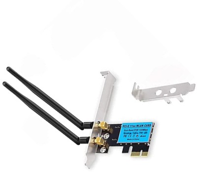 dhruvga PCI Express Card Wi-Fi 1200 mbps PCIe Dual Band 5G/2.4G.(DHV-PCI-0212) Network Interface Card(Black)
