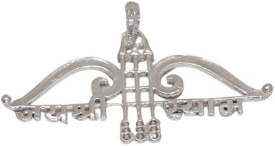 Sahiba Gems Sahiba Gems Pure Silver Jai Shree Shyam Ji Bow Locket Rhodium Silver Pendant