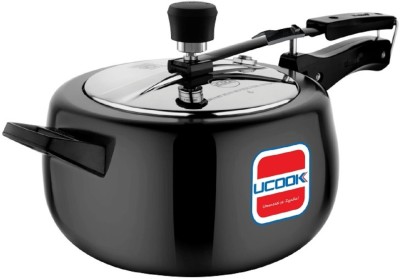 UCOOK Royale Duo Inner Lid Hard Anodised 8 L Induction Bottom Pressure Cooker(Hard Anodized)