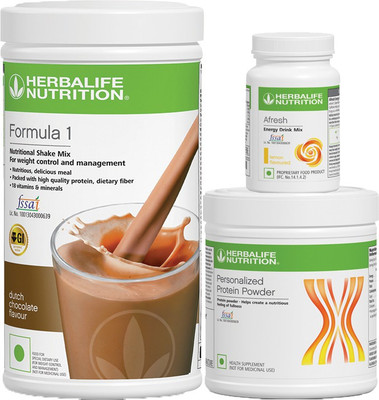 Herbalife Nutrition WEIGHT LOSS COMBO -SHAKE CHOCOLATE,PROTEIN 200GM & AFRESH LEMON Plant-Based Protein(950 g, CHOCOLATE, LEMON)