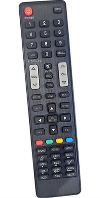 MG ENTERPRISE Universal Remote Control Compatible for 7 LED/LCD Micromax Remote Controller micromax Remote Controller(Black)