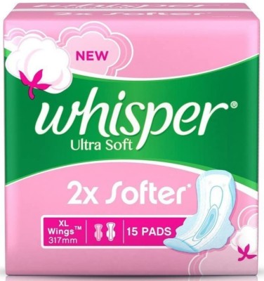 Whisper ultra Soft XL wings ( 15 pads ) Sanitary Pad