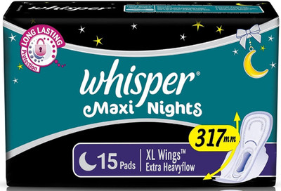 Whisper Maxi Night XL wings ( 15 pads ) Sanitary Pad