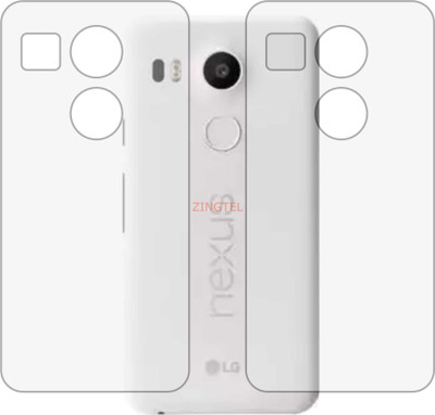 ZINGTEL Back Screen Guard for LG GOOGLE NEXUS 5X (Matte Finish)(Pack of 2)