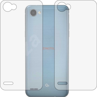 ZINGTEL Back Screen Guard for LG Q6 PLUS (Matte Finish)(Pack of 2)