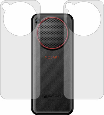 MOBART Back Screen Guard for MICROMAX X752 (Matte Finish)(Pack of 2)