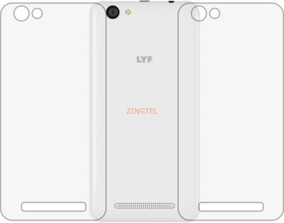ZINGTEL Back Screen Guard for RELIANCE JIO LYF FLAME 1 (Matte Finish)(Pack of 2)