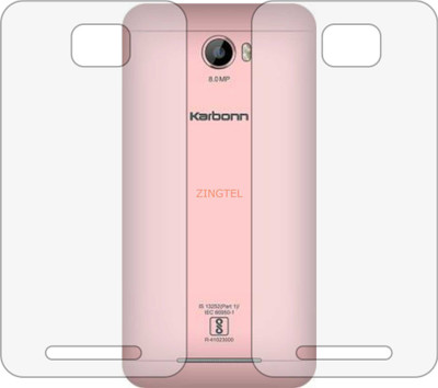 ZINGTEL Back Screen Guard for KARBONN K9 VIRAAT 4G (Matte Finish)(Pack of 2)