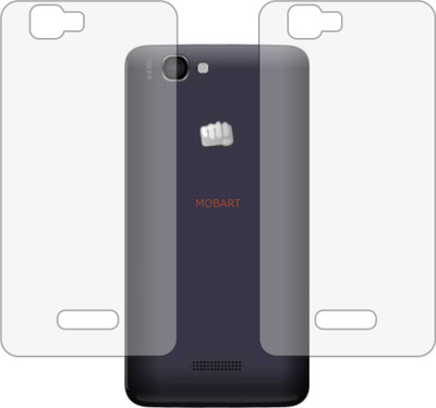MOBART Back Screen Guard for MICROMAX CANVAS 2 COLOURS A120 (Matte Finish)(Pack of 2)