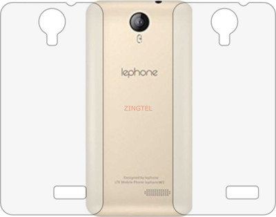 ZINGTEL Back Screen Guard for LEPHONE W7 PLUS (Matte Finish)(Pack of 2)