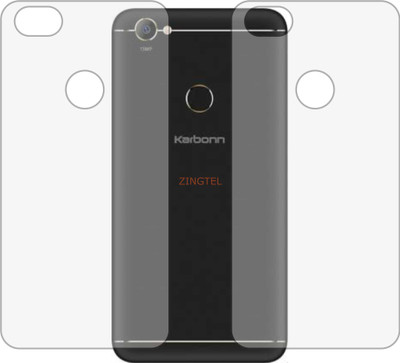 ZINGTEL Back Screen Guard for KARBONN TITANIUM FRAMES S7 (Matte Finish)(Pack of 2)