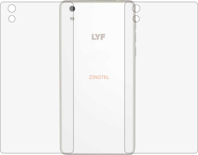 ZINGTEL Back Screen Guard for RELIANCE JIO LYF WATER 1 (Matte Finish)(Pack of 2)