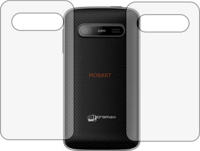 MOBART Back Screen Guard for MICROMAX BOLT A26 (Matte Finish)(Pack of 2)